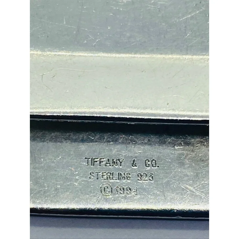 Tiffany Co Money Clip American Flag 52mm x 24mm 1994 Sterling Silver 925